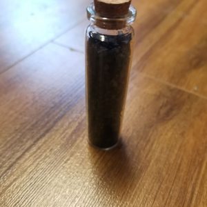 Handcrafted Black Salt Bottle