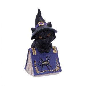 Pocus Witches Black Cat and Spellbook Figurine