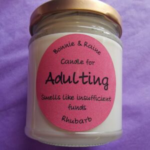 Cheeky Adulting Rhubarb Candle
